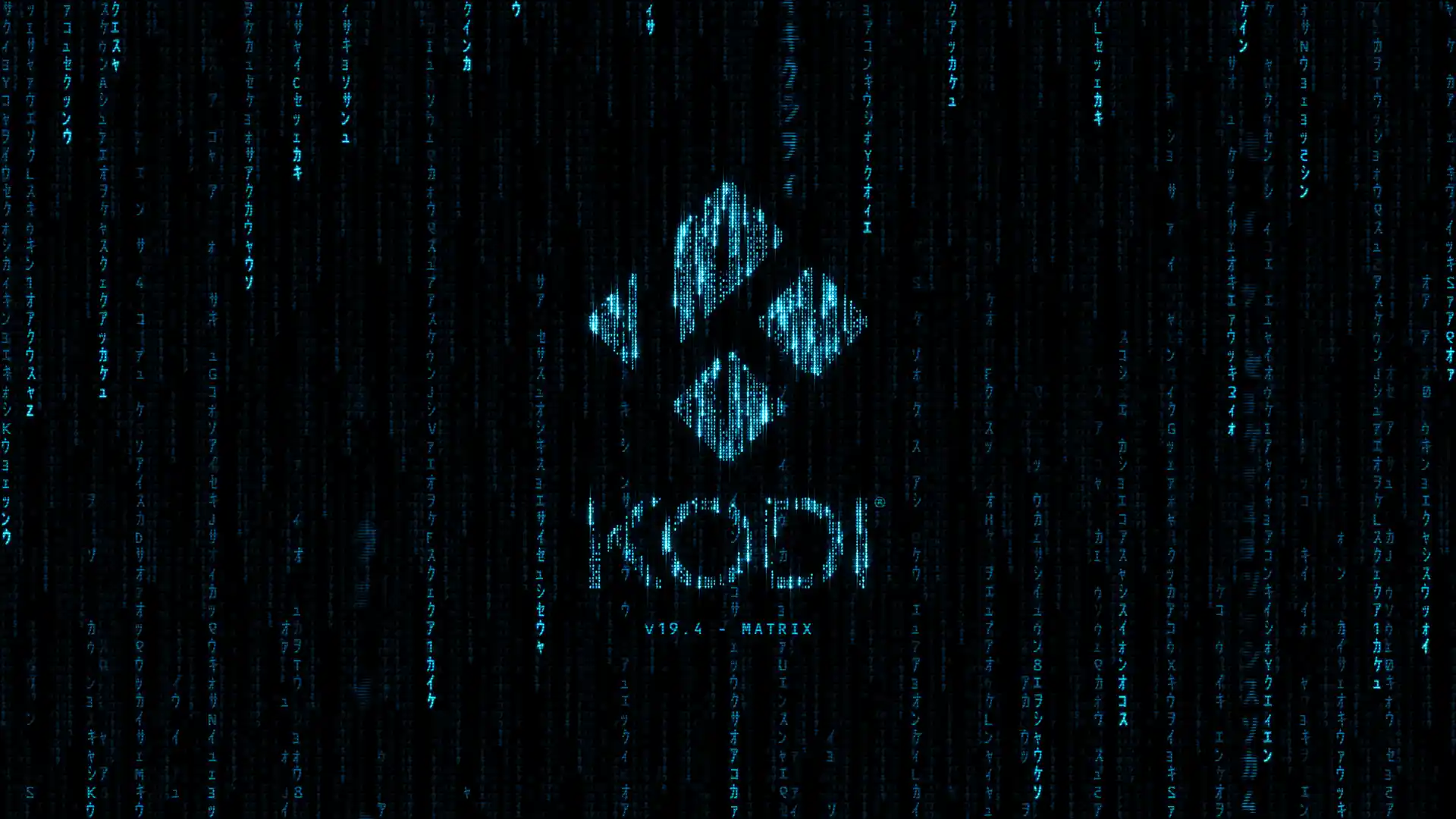 Kodi 19.4 "Matrix" Splash Screen